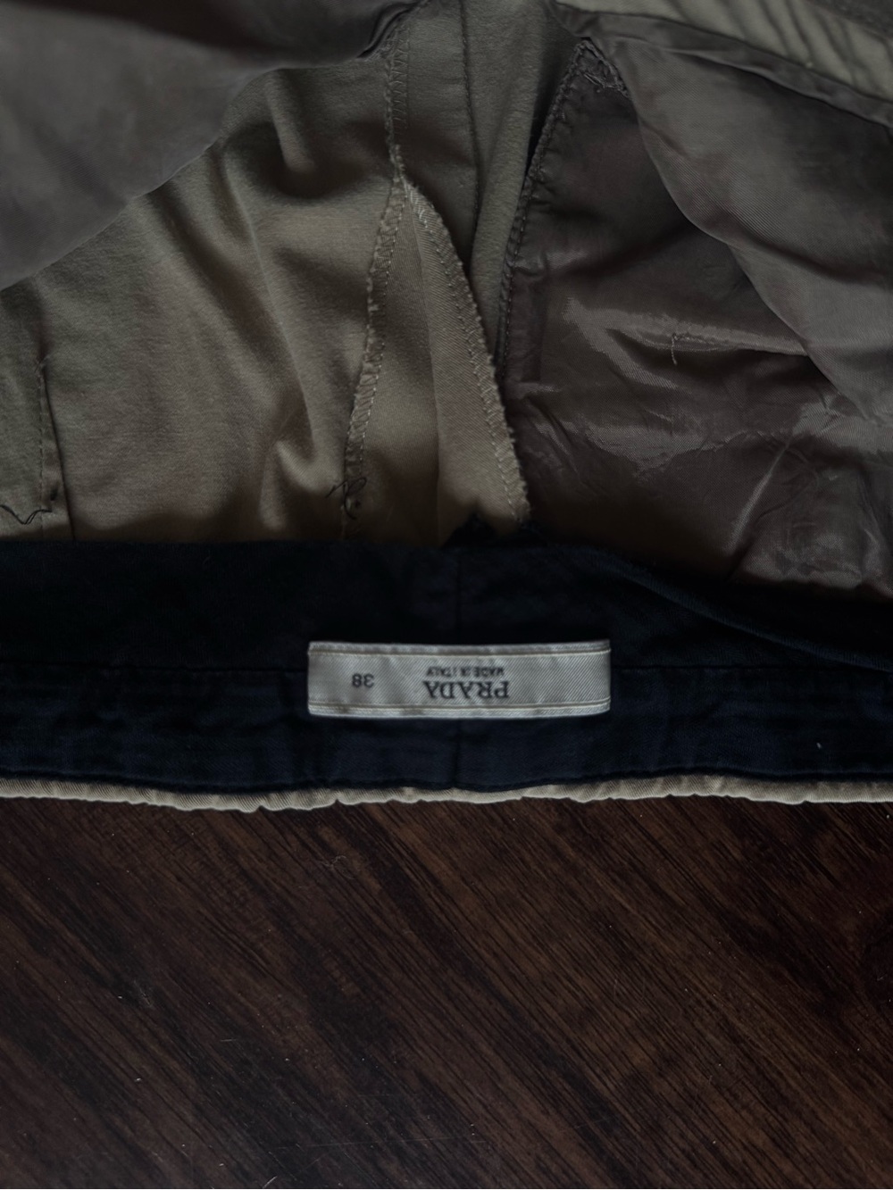 Prada Two-Tone Black and Beige Skirt